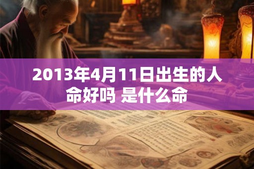 2013年4月11日出生的人命好吗 是什么命