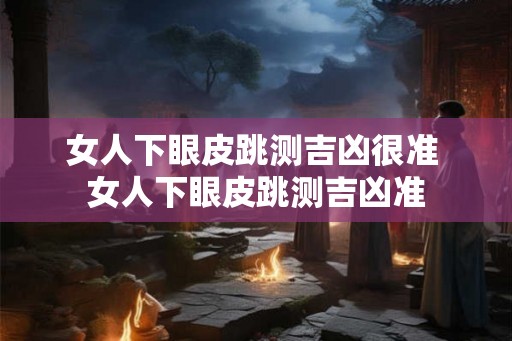 女人下眼皮跳测吉凶很准 女人下眼皮跳测吉凶准 女人下眼皮跳测吉凶很准 女人下眼皮跳测吉凶准