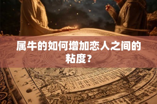 属牛的如何增加恋人之间的粘度？