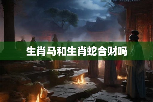 生肖马和生肖蛇合财吗 生肖马和生肖蛇合财吗
