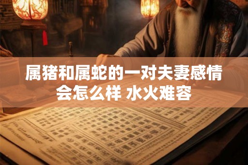 属猪和属蛇的一对夫妻感情会怎么样 水火难容