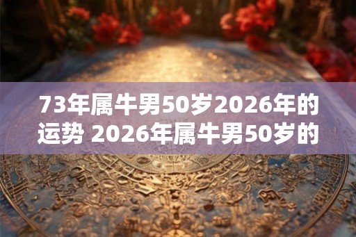 73年属牛男50岁2026年的运势 2026年属牛男50岁的运势如何