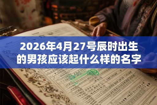 2026年4月27号辰时出生的男孩应该起什么样的名字