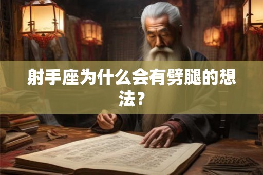 射手座为什么会有劈腿的想法？