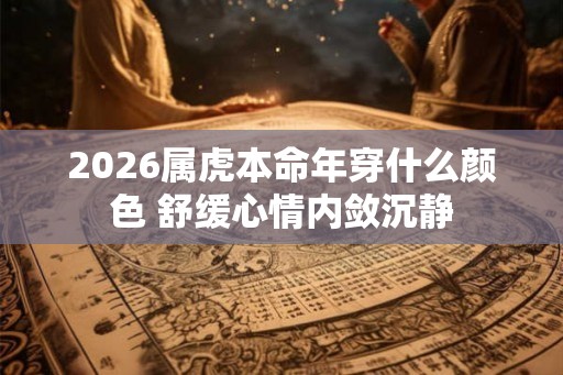 2026属虎本命年穿什么颜色 舒缓心情内敛沉静 2026属虎本命年穿什么颜色 舒缓心情内敛沉静