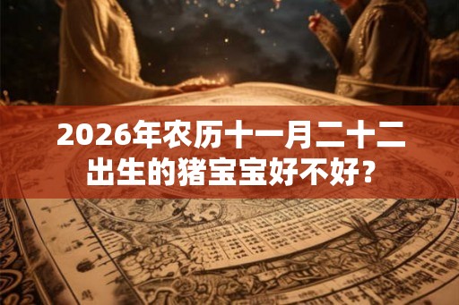 2026年农历十一月二十二出生的猪宝宝好不好？