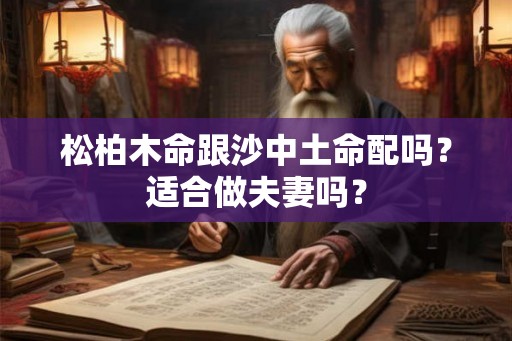 松柏木命跟沙中土命配吗？适合做夫妻吗？
