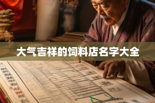 大气吉祥的饲料店名字大全