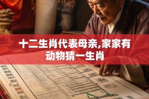 十二生肖代表母亲,家家有动物猜一生肖 十二生肖代表母亲,家家有动物猜一生肖