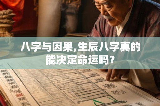 八字与因果,生辰八字真的能决定命运吗? 八字与因果,生辰八字真的能决定命运吗?