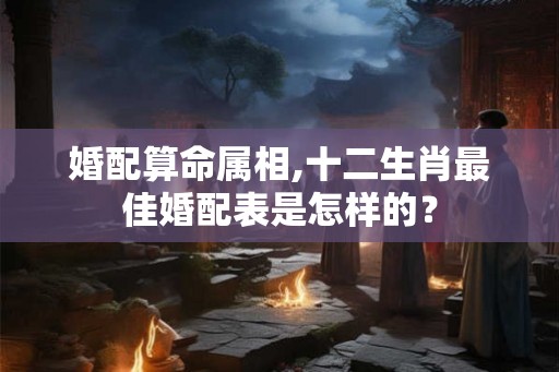 婚配算命属相,十二生肖最佳婚配表是怎样的？