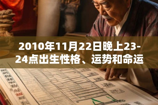 2010年11月22日晚上23-24点出生性格、运势和命运