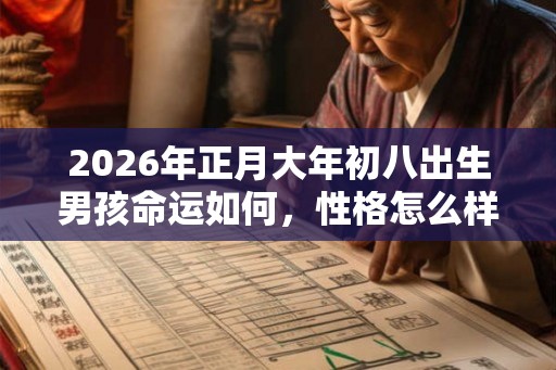 2026年正月大年初八出生男孩命运如何，性格怎么样？