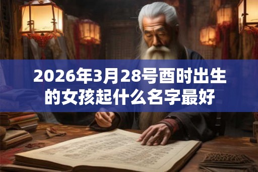 2026年3月28号酉时出生的女孩起什么名字最好