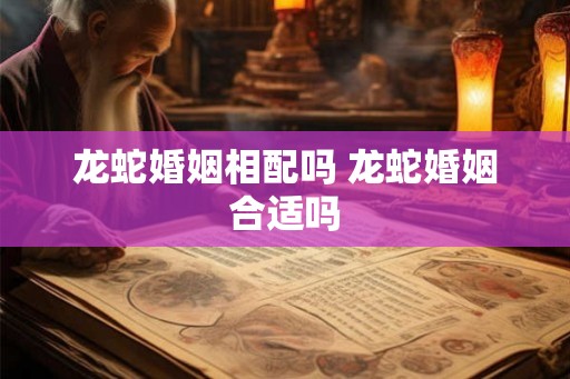 龙蛇婚姻相配吗 龙蛇婚姻合适吗