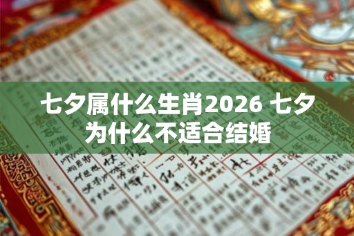 七夕属什么生肖2026 七夕为什么不适合结婚