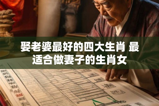 娶老婆最好的四大生肖 最适合做妻子的生肖女