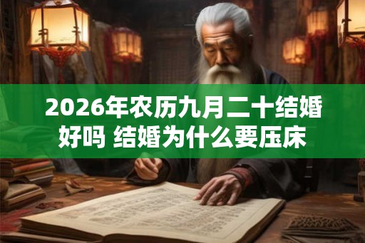 2026年农历九月二十结婚好吗 结婚为什么要压床