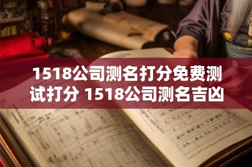 1518公司测名打分免费测试打分 1518公司测名吉凶打分测试