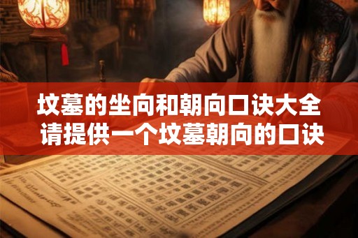 坟墓的坐向和朝向口诀大全 请提供一个坟墓朝向的口诀