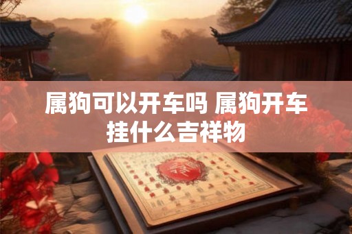 属狗可以开车吗 属狗开车挂什么吉祥物