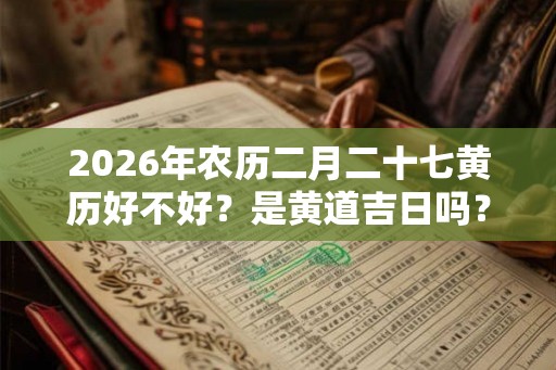 2026年农历二月二十七黄历好不好？是黄道吉日吗？