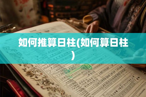 如何推算日柱(如何算日柱)