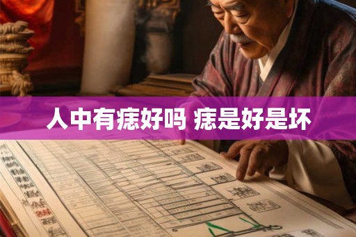 人中有痣好吗 痣是好是坏