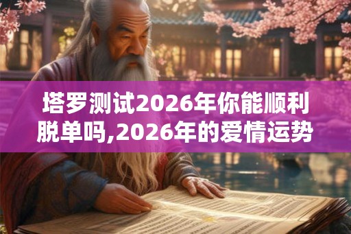 塔罗测试2026年你能顺利脱单吗,2026年的爱情运势如何