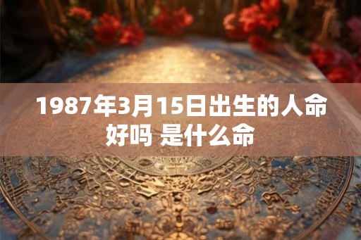 1987年3月15日出生的人命好吗 是什么命