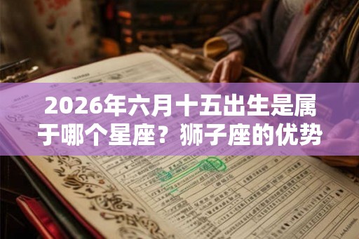 2026年六月十五出生是属于哪个星座?狮子座的优势分析 2026年六月十五出生是属于哪个星座?狮子座的优势分析