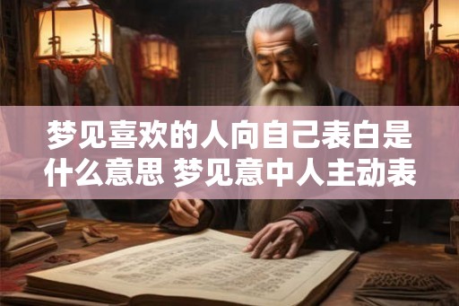梦见喜欢的人向自己表白是什么意思 梦见意中人主动表白代表什么