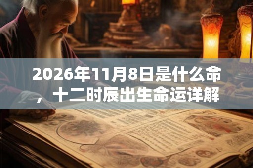 2026年11月8日是什么命，十二时辰出生命运详解