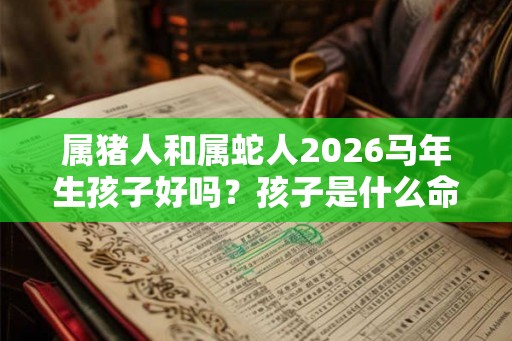 属猪人和属蛇人2026马年生孩子好吗？孩子是什么命？