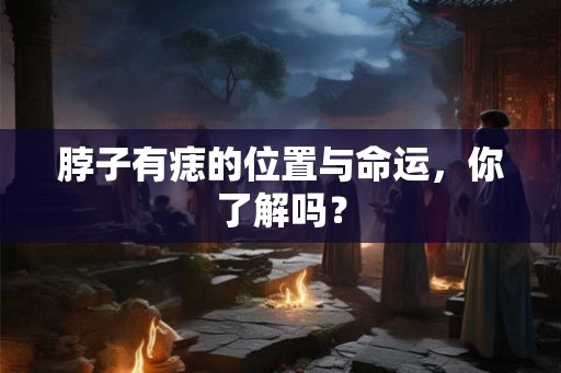脖子有痣的位置与命运，你了解吗？