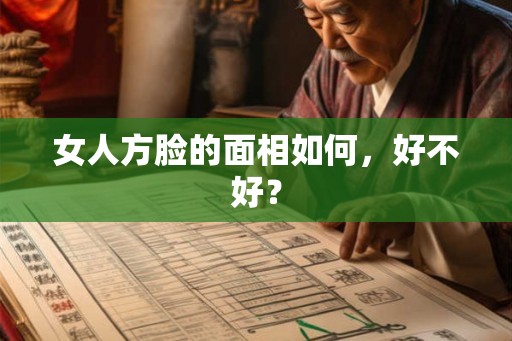 女人方脸的面相如何，好不好？