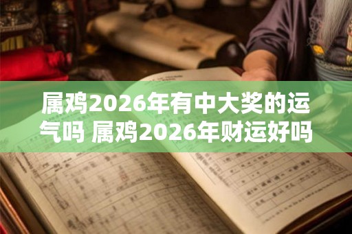 属鸡2026年有中大奖的运气吗 属鸡2026年财运好吗