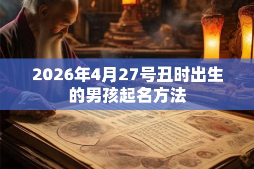 2026年4月27号丑时出生的男孩起名方法