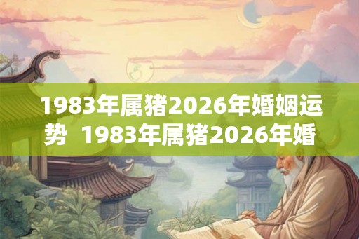 1983年属猪2026年婚姻运势 1983年属猪2026年婚姻运势 1983年属猪2026年婚姻运势 1983年属猪2026年婚姻运势