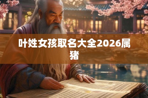 叶姓女孩取名大全2026属猪 叶姓女孩取名大全2026属猪