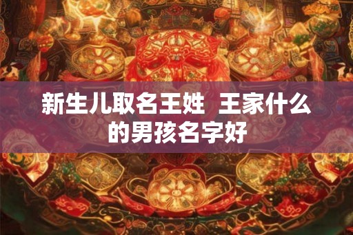 新生儿取名王姓  王家什么的男孩名字好