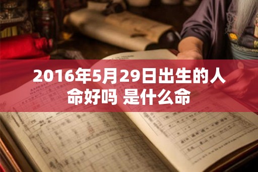 2016年5月29日出生的人命好吗 是什么命