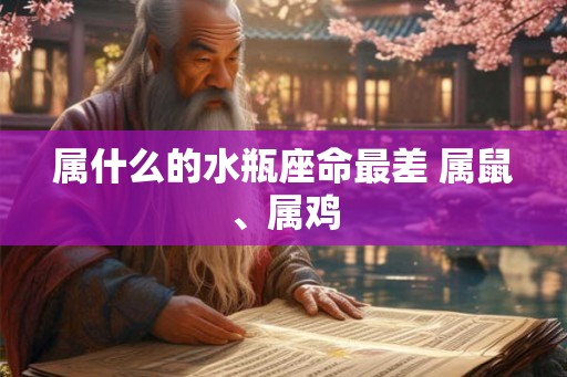 属什么的水瓶座命最差 属鼠、属鸡