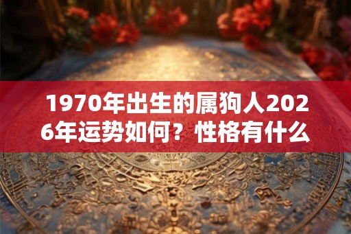1970年出生的属狗人2026年运势如何？性格有什么缺点？