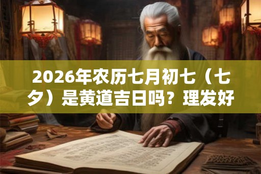 2026年农历七月初七（七夕）是黄道吉日吗？理发好不好？