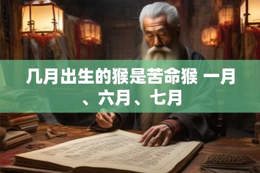几月出生的猴是苦命猴 一月、六月、七月 几月出生的猴是苦命猴 一月、六月、七月