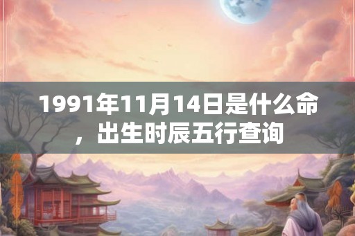 1991年11月14日是什么命,出生时辰五行查询 1991年11月14日是什么命,出生时辰五行查询