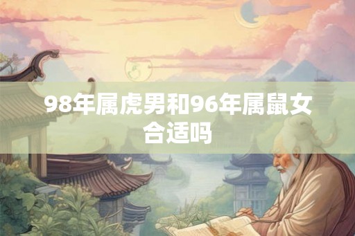 98年属虎男和96年属鼠女合适吗