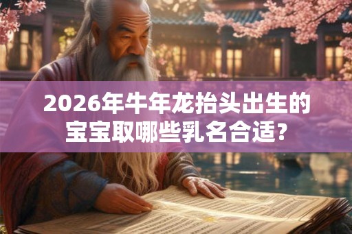 2026年牛年龙抬头出生的宝宝取哪些乳名合适？