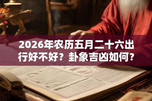 2026年农历五月二十六出行好不好？卦象吉凶如何？